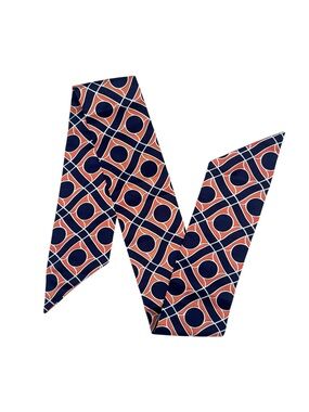Retro Geometric Scarf Twilly Multicolor Neck Hair Scarf
